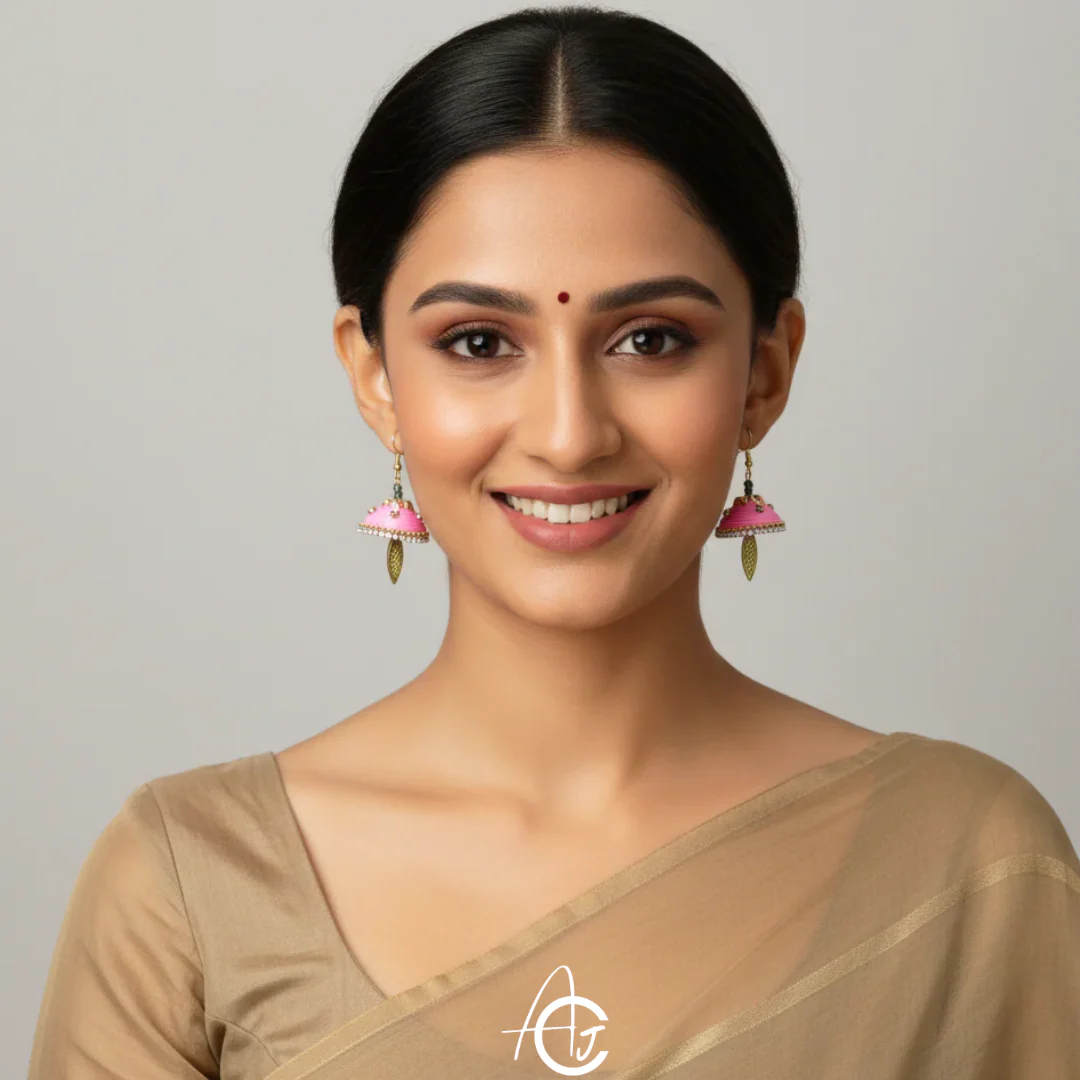 Statement  Jhumka : Handmade - Image 3