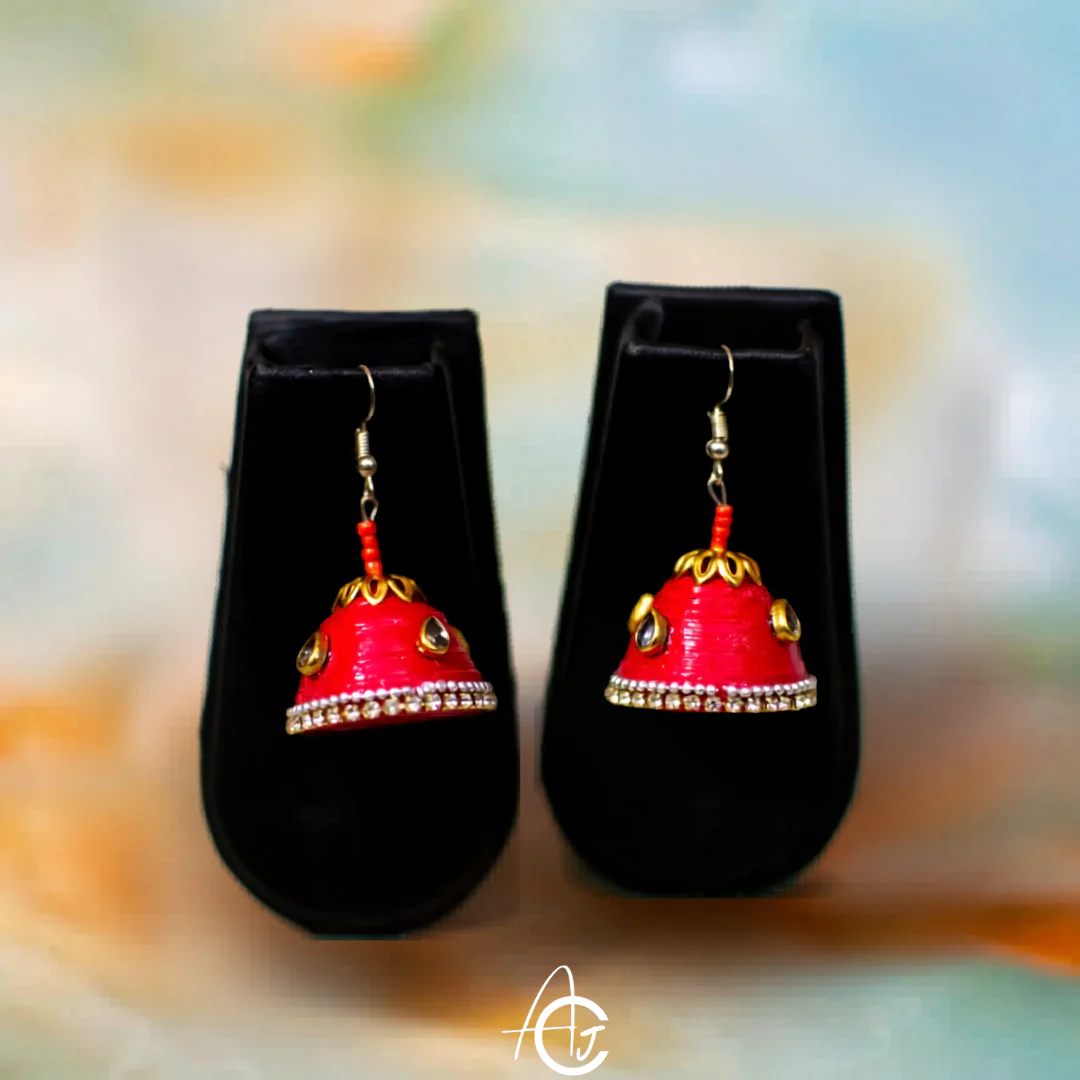 Statement  Jhumka : Handmade - Image 4