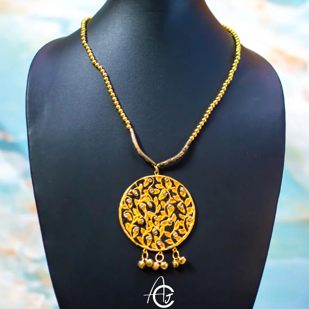 Statement Beauty Necklace, Handpainted : Handmade - Image 3