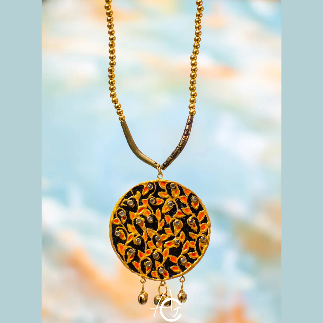 Statement Beauty Necklace, Handpainted : Handmade - Image 5