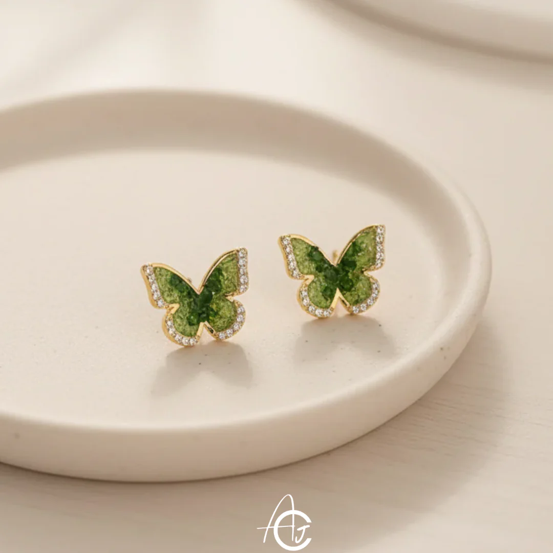 Butterfly Stud Earrings - Image 5