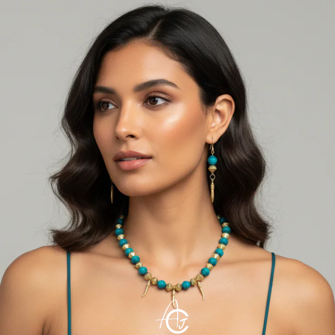 Beads Necklace Set : Handmade - Image 3