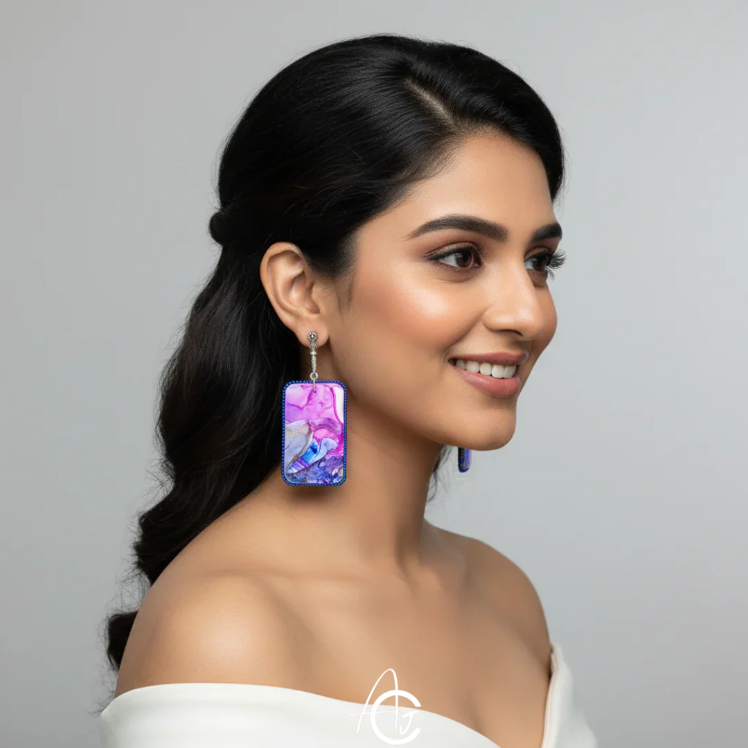 Fluid Earrings : Handmade - Image 3