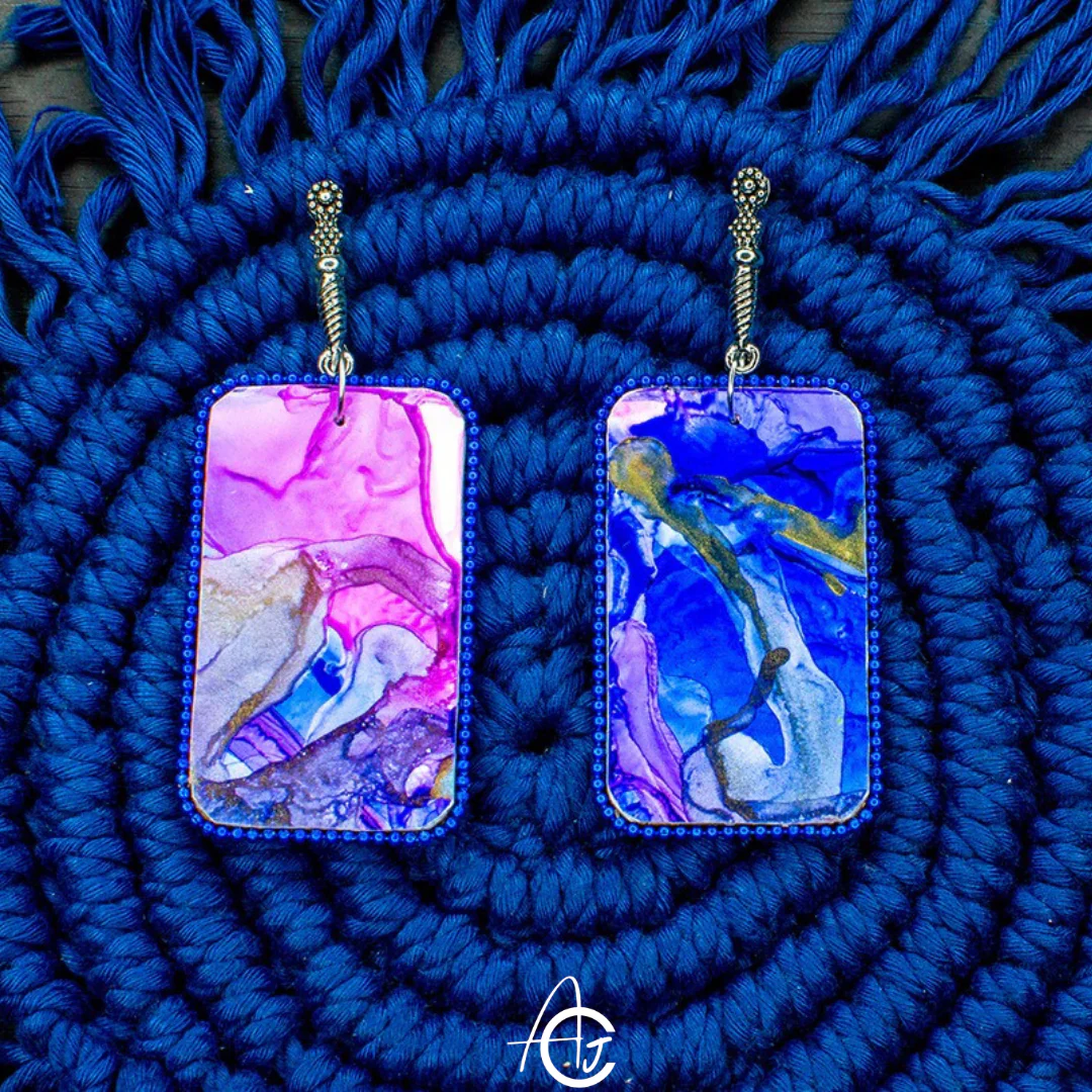 Fluid Earrings : Handmade - Image 4