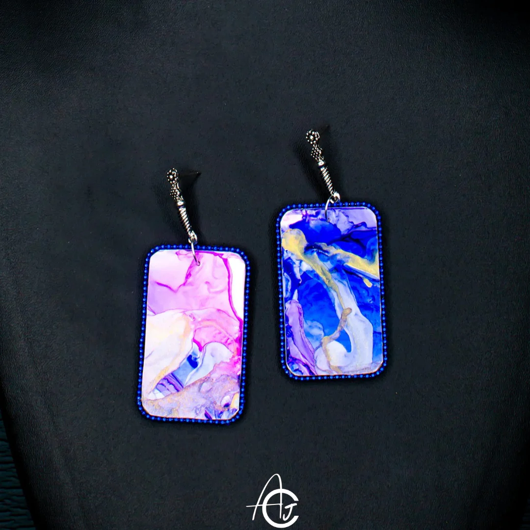 Fluid Earrings : Handmade - Image 5