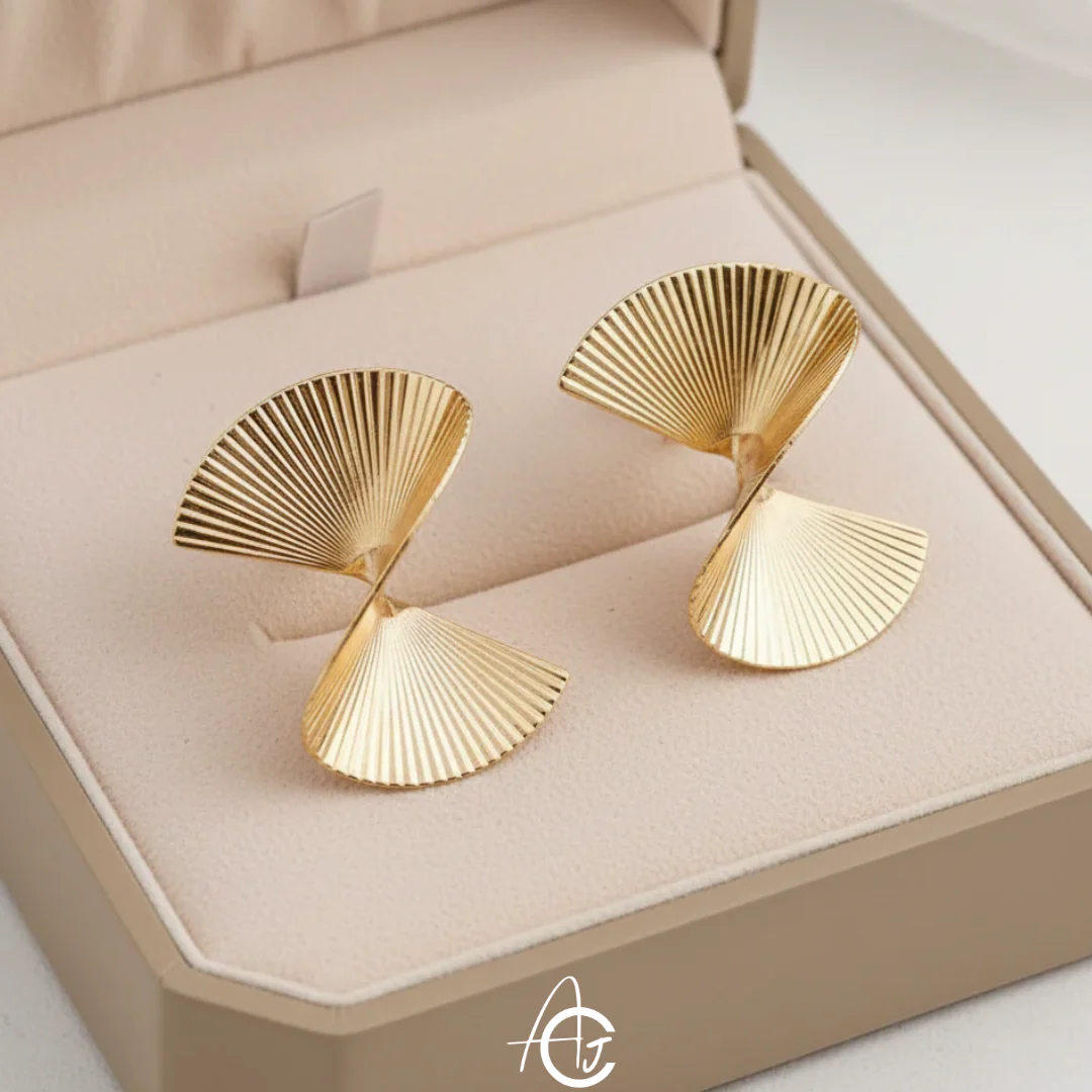 Twist Statement Earrings - Image 3