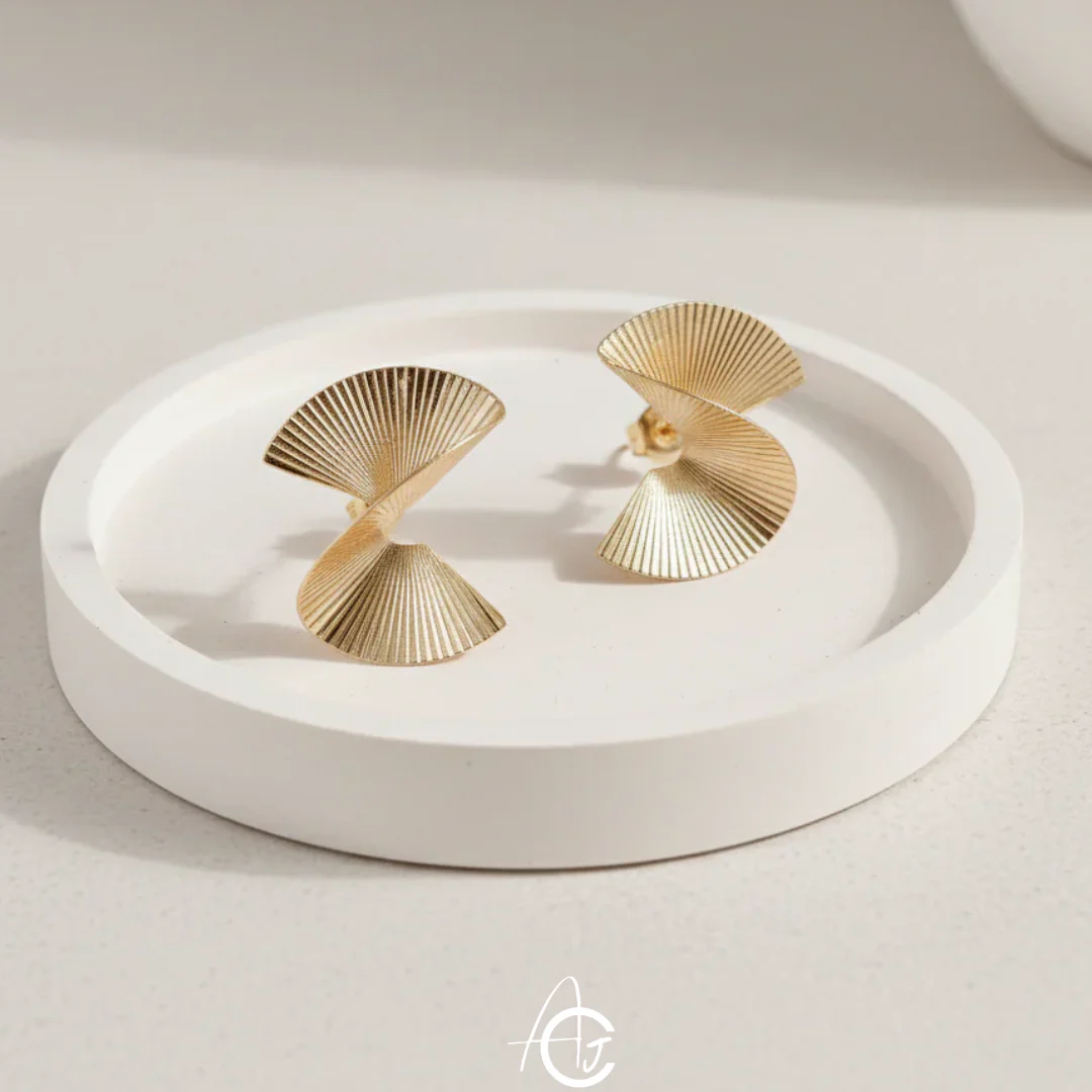 Twist Statement Earrings - Image 5