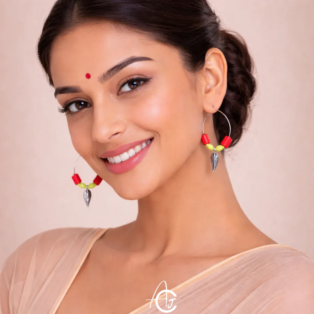 Statement  Earrings : Handmade - Image 3