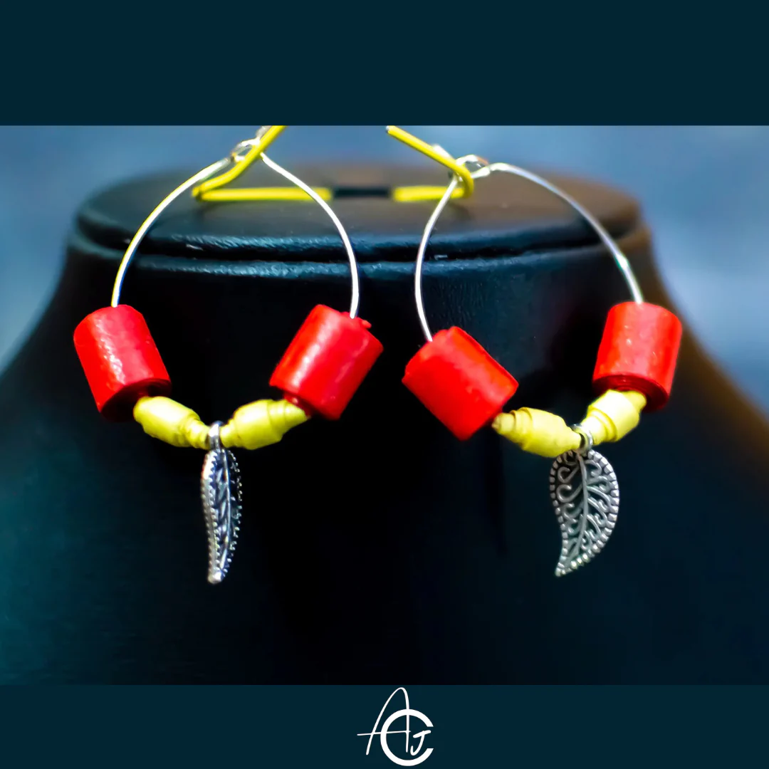 Statement  Earrings : Handmade - Image 4