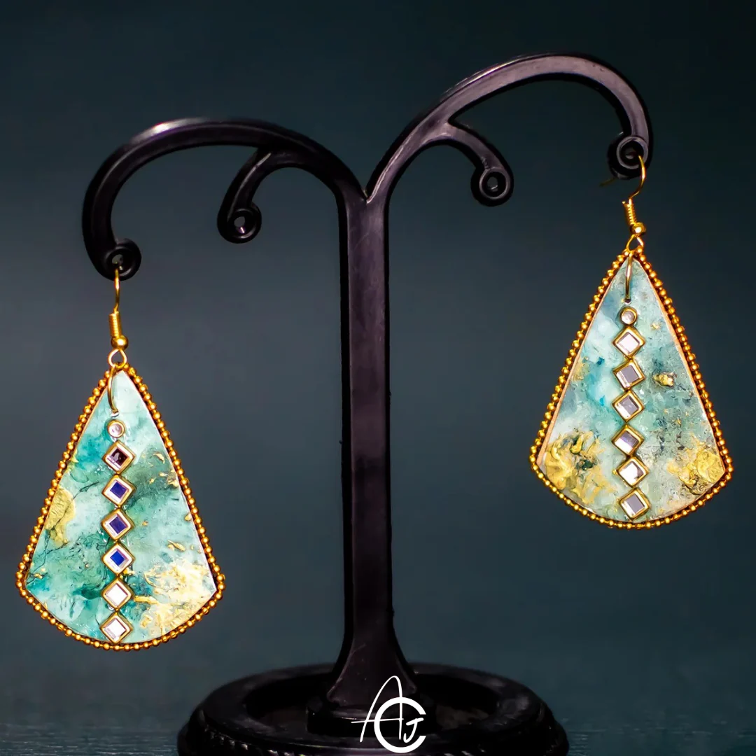 Fluid Earrings : Handmade - Image 4