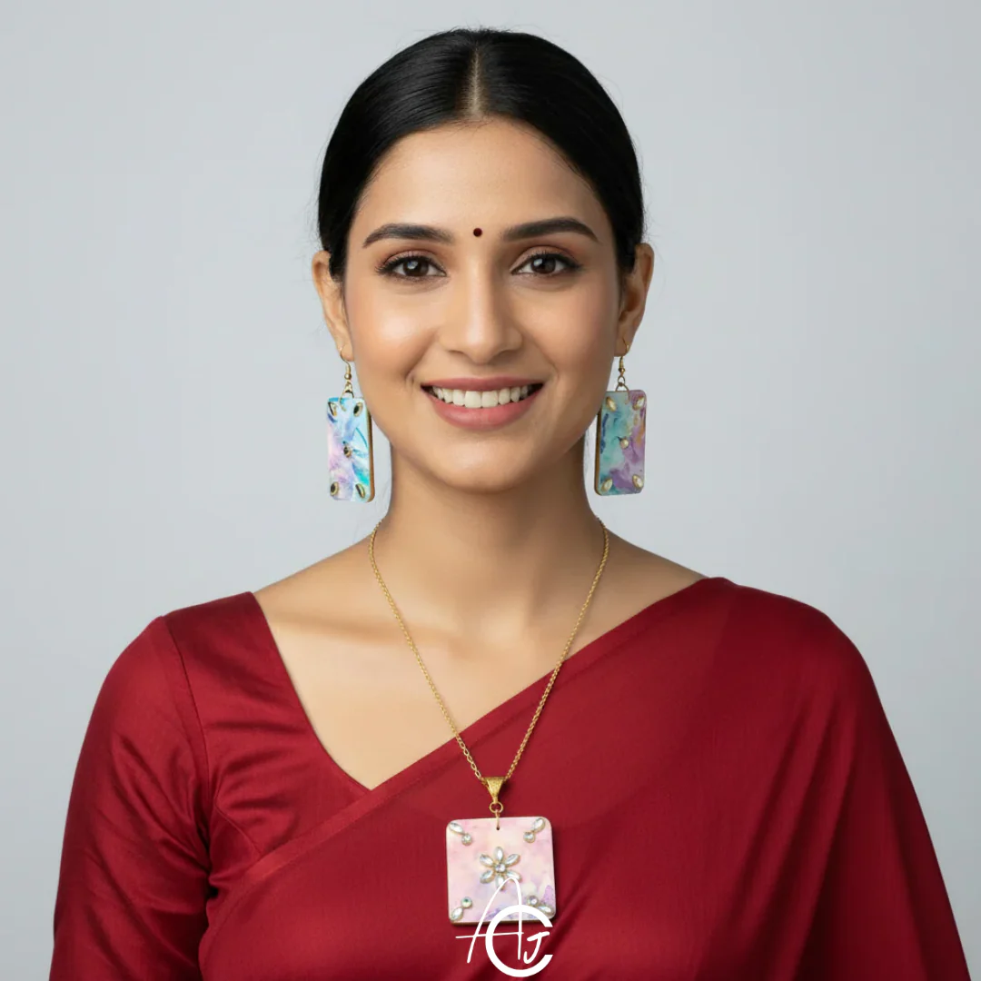 Fluid Necklace Set : Handmade - Image 3