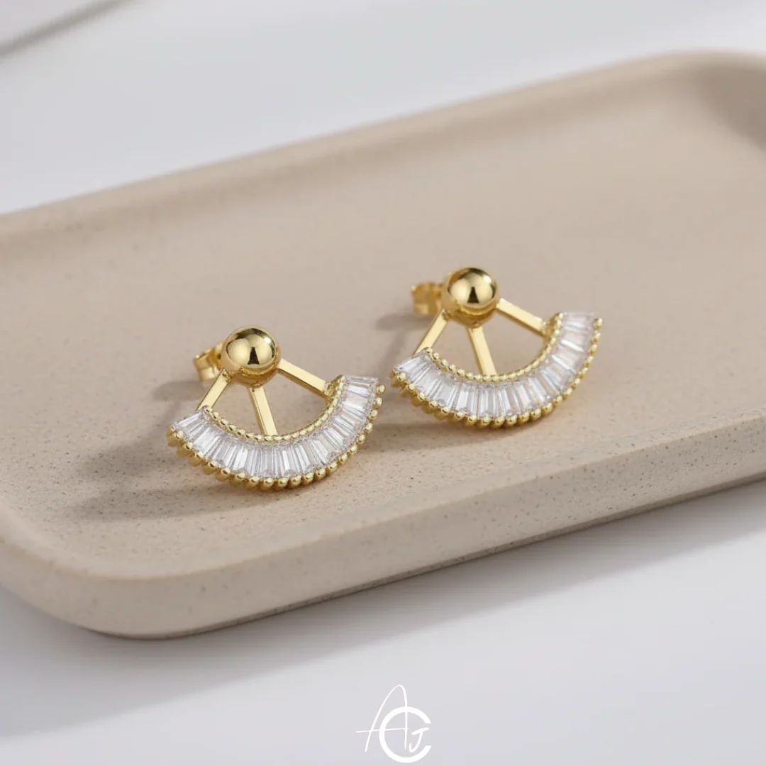 Minimalistic Crystal Earrings - Image 5