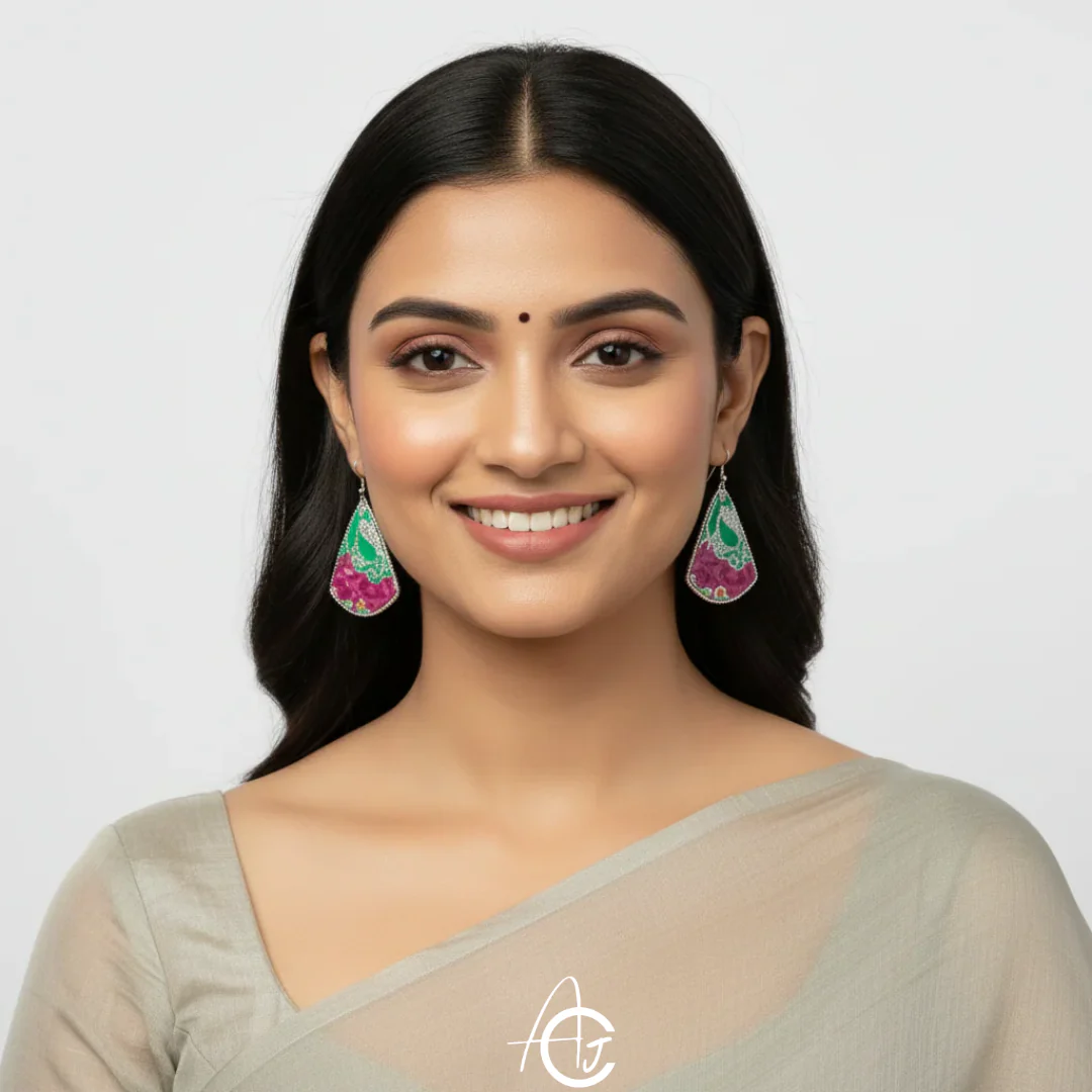 Statement Earrings : Handmade - Image 3