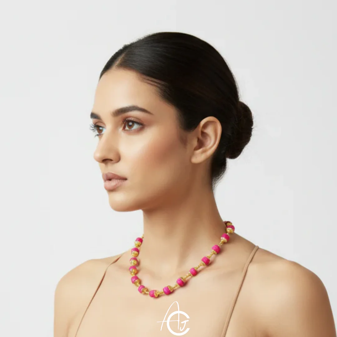 Beads Statement Necklace : Handmade - Image 3