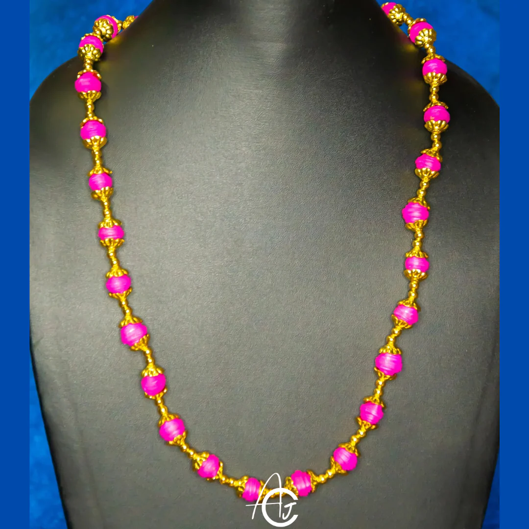 Beads Statement Necklace : Handmade - Image 4