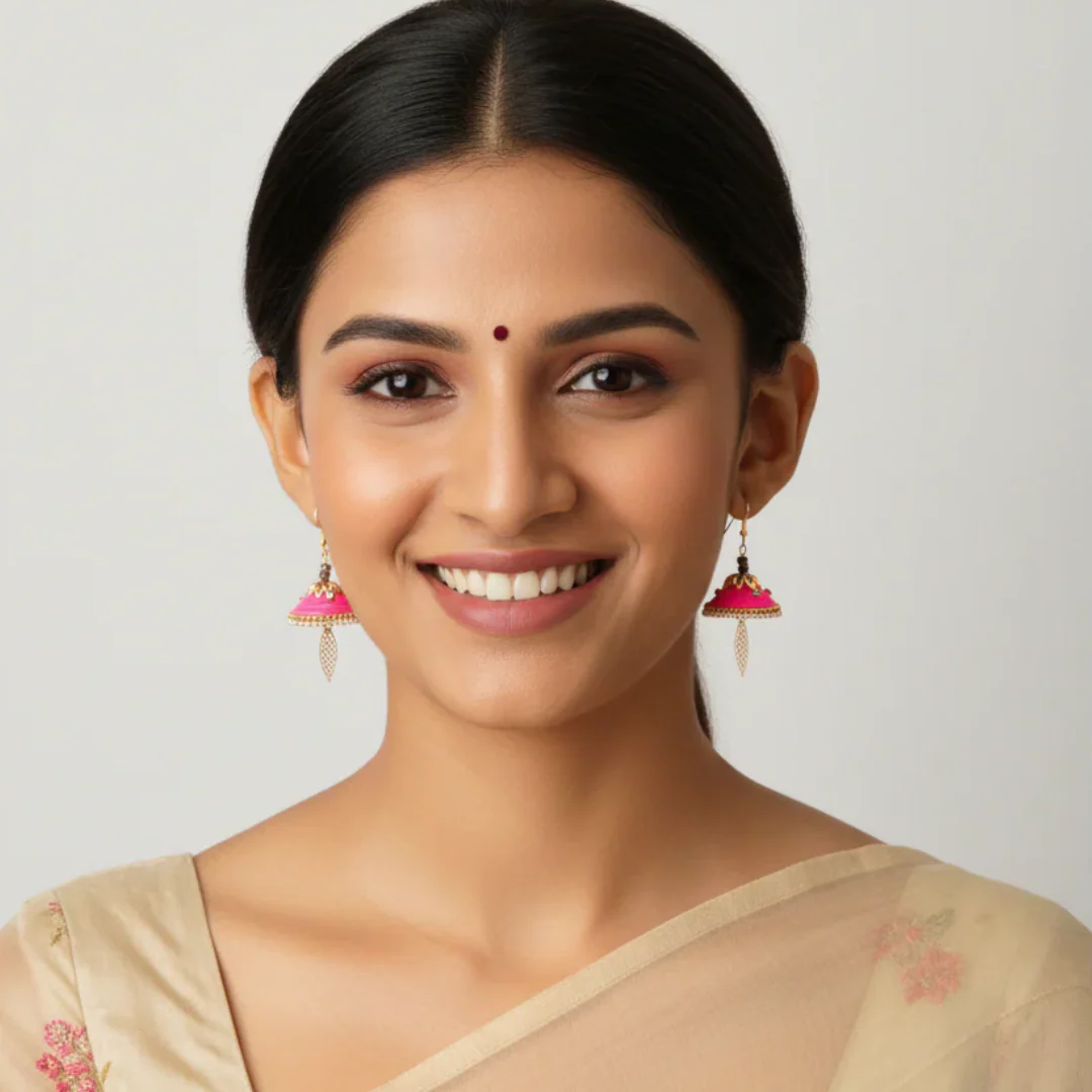 Statement i Jhumka : Handmade - Image 3