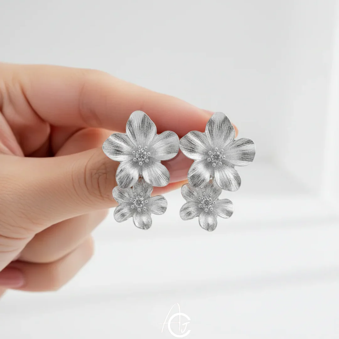 Pretty Flower Earrings - Image 3