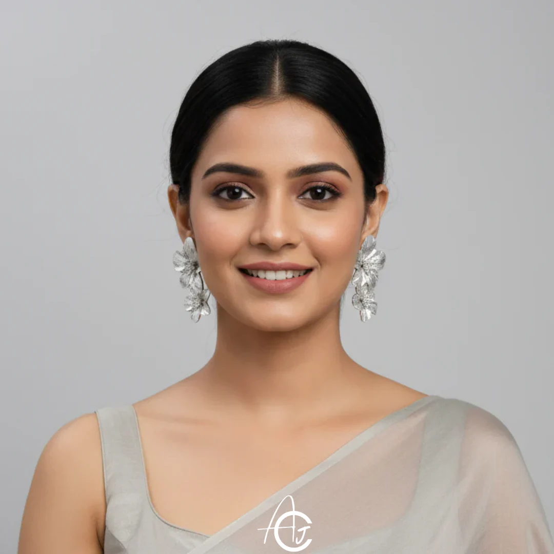 Pretty Flower Earrings - Image 4