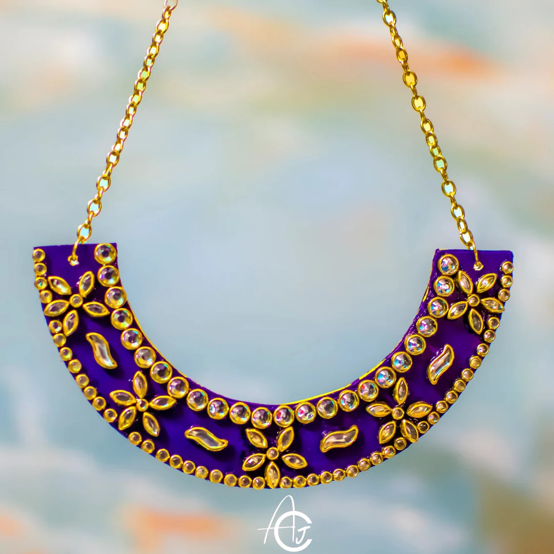 Statement Kundan Necklace : Handmade - Image 5
