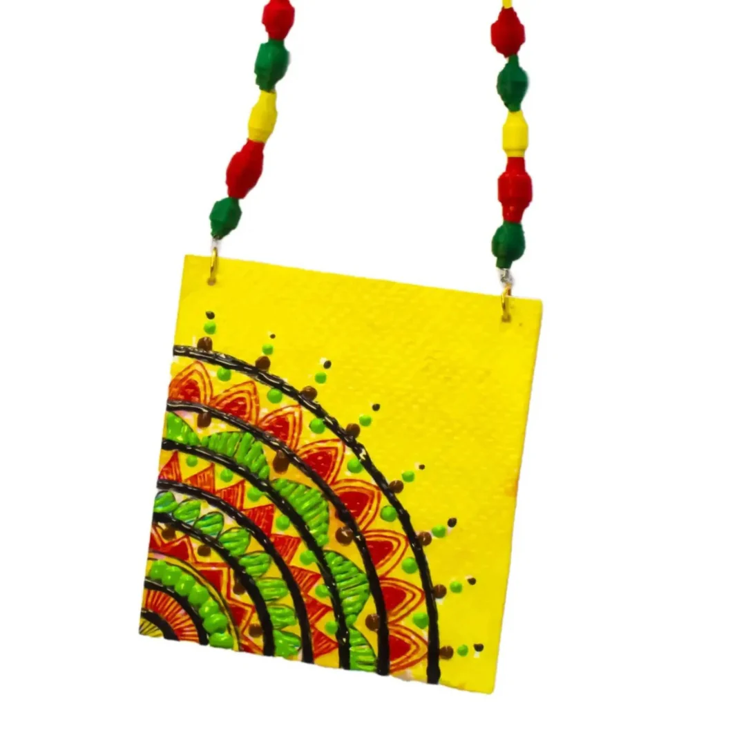 Statement Necklace, Handpainted : Handmade - Image 5